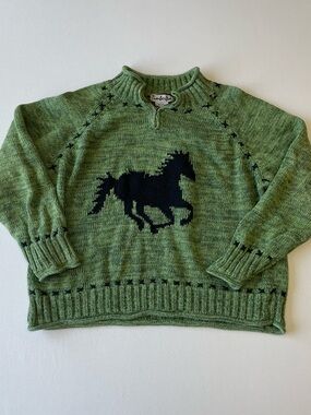 Vintage Timberlea Horse Knit Sweater